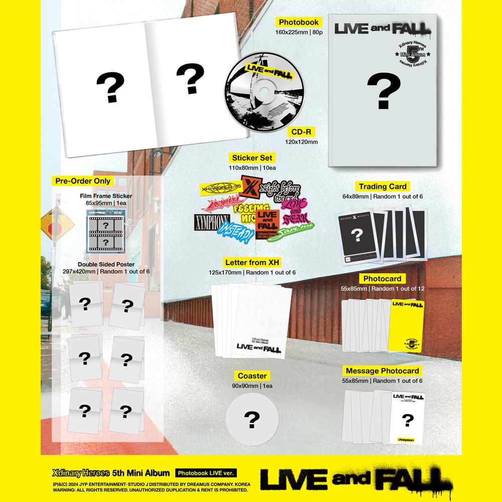 Xdinary Heroes 5th Mini Album LIVE and FALL Photobook Ver.