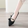 Fashion Bow Pearl Women High Heels Shoes Sexy Pointed Toe Heeled Sandals 2025 Fashion New Luxury Dress Party Summer Woman Pumps Zapatos