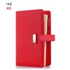 Refillable Card Organizer Ring Binder Leather Loose Leaf Daily Planner File Folder Notepad Notebook