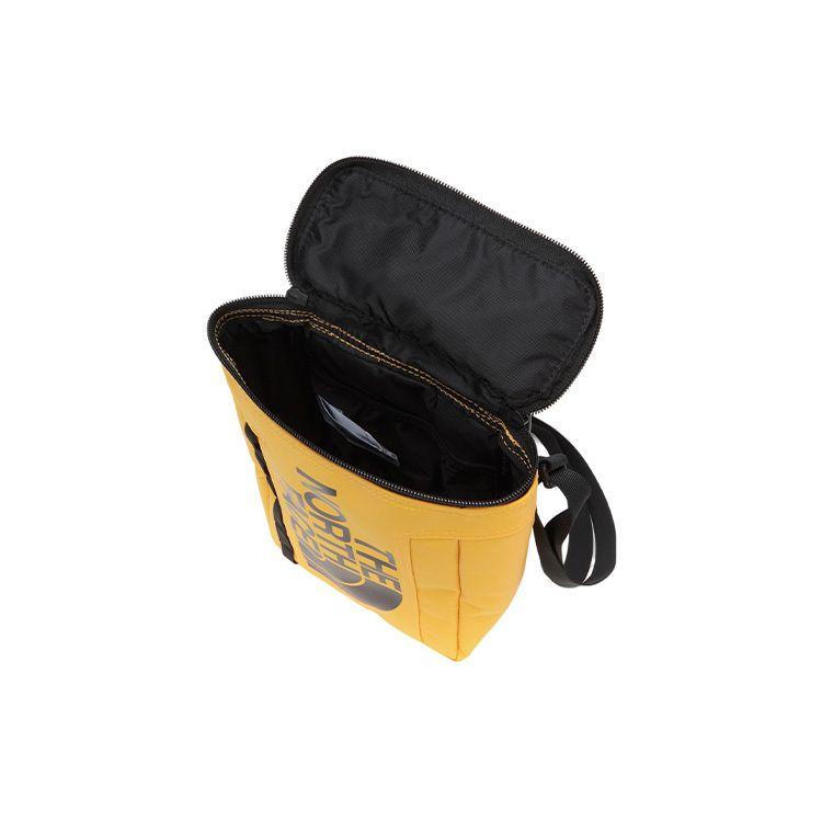 The North Face Large Letter Logo Zipper Closure Polyester Shoulder Bag Unisex Shoulder Bag Yellow NN2PN41B