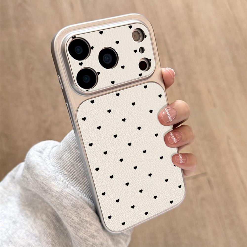 Применимо к iPhone17 полноэкранный волновой мелкий точечный мягкий чехол стикер кожаный чехол для мобильного телефона 15pro/16/13 продвинутый 14pro