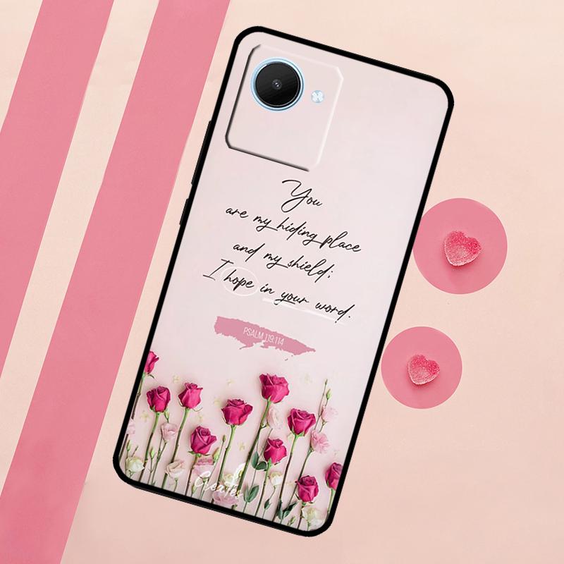 Чехол Christian Psalms для Realme GT Neo 5 3T 2T 9 11 10 Pro Plus C11 C15 C21Y C25S C30 C31 C33 C35 C53 C55