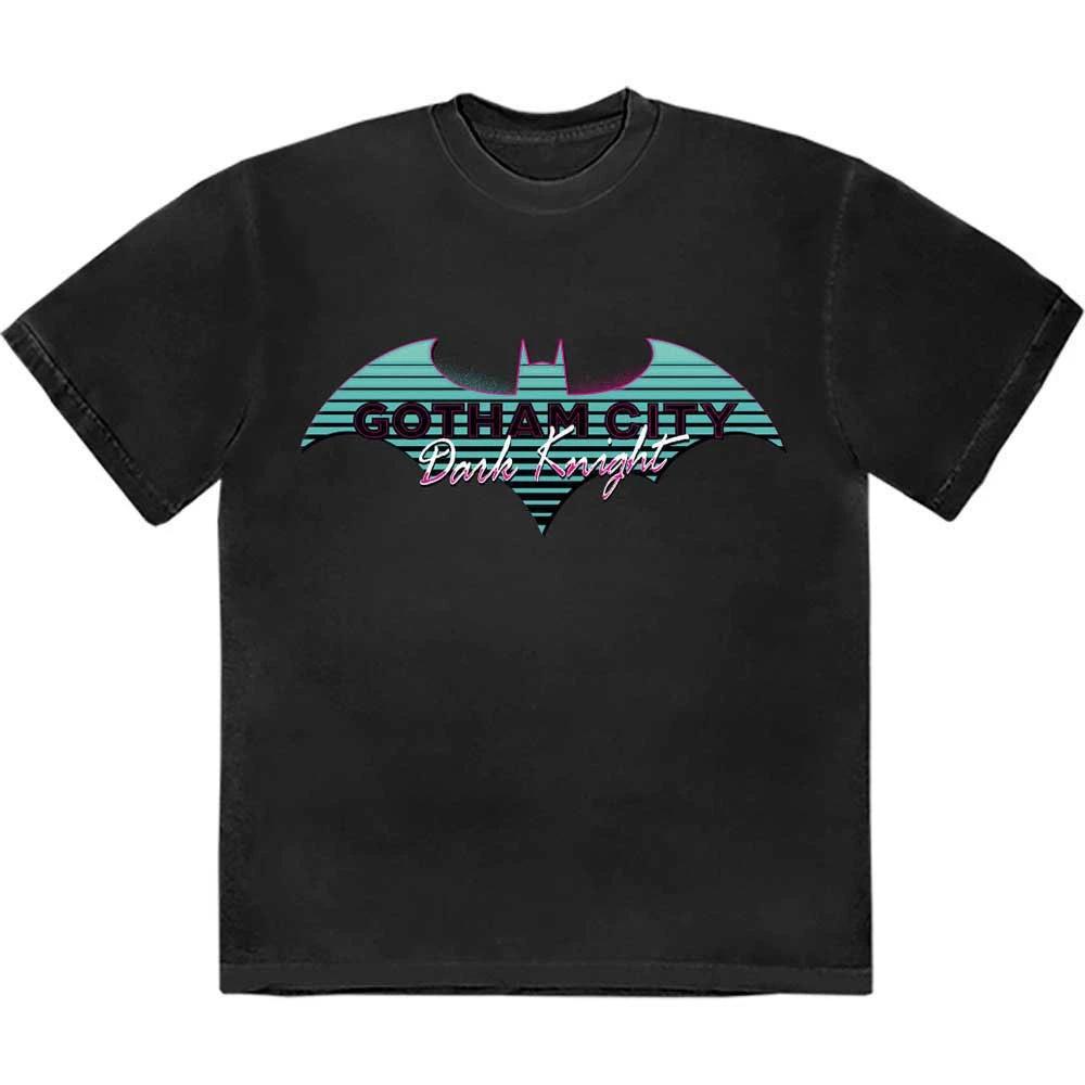 Men's DC Comics Batman Gotham City T-shirt Medium Black