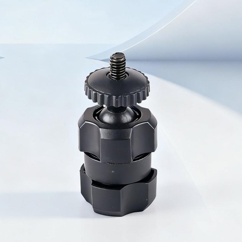 17mm Ball Socket To 1/4-20 Male Thread Adapter For Camera Mounts Phone Holders With 360 Degree Rotating Plastic Connector