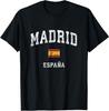 Madrid Spain Espana Vintage Athletic Sports Design T-Shirt