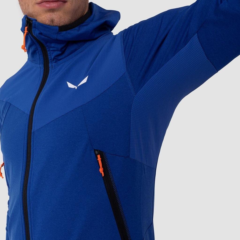 Куртка Salewa Agner Hybrid Polarlite Durastretch Fullzip Hoody оранжевая