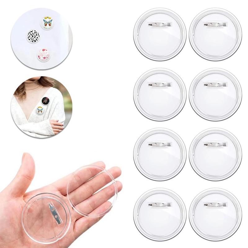 10/30/50 ШТ. Набор для изготовления круглых значков Сделай сам Материалы для значков-пинов для индивидуальных брошей Именных бирок Косплей Мероприятие Вечеринка Материалы для рукоделия