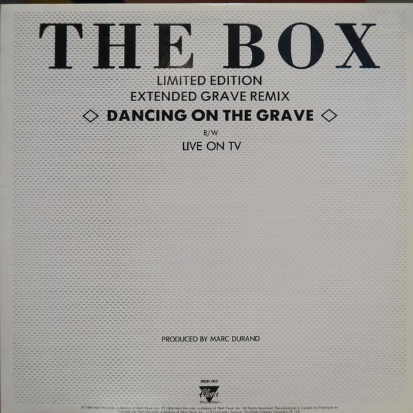 Коробка для пластинок 12 дюймов Dancing On The Grave MBD004 Alert Records 1984 Канада Рок Б/у