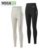 Wosawe Fall/Winter Running Cycling Casual Fitness High-Waisted Fleece-Lined Thermal Tights Sports Leggings