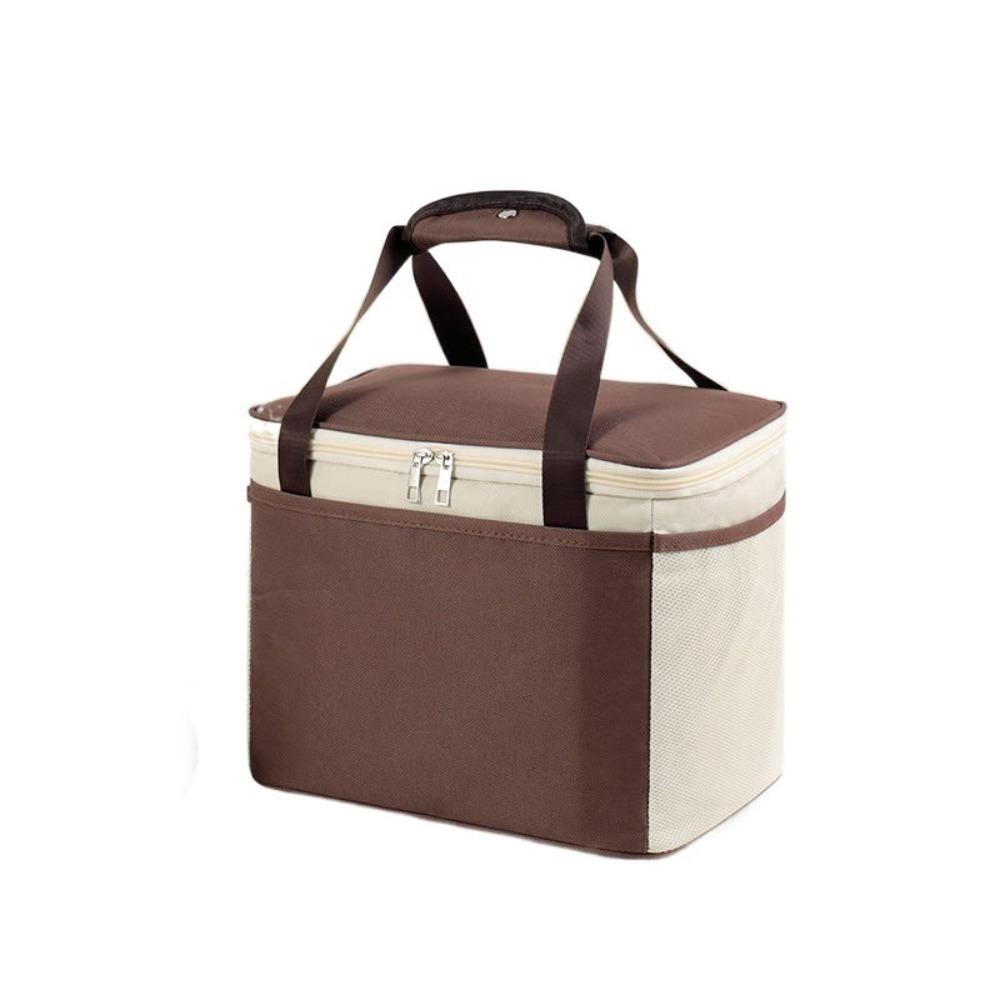 With Hard Liner Insulated Picnic  Bag Durable Cooler Bag Portable Food Thermal Bag  Camping