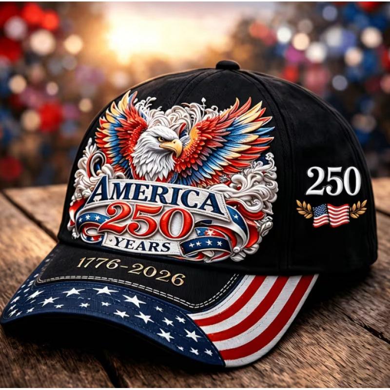 Fashion New American 110th Anniversary Baseball Cap 1D Digital Printing Adult Baseball Cap Casual Outdoor Sun Cap
