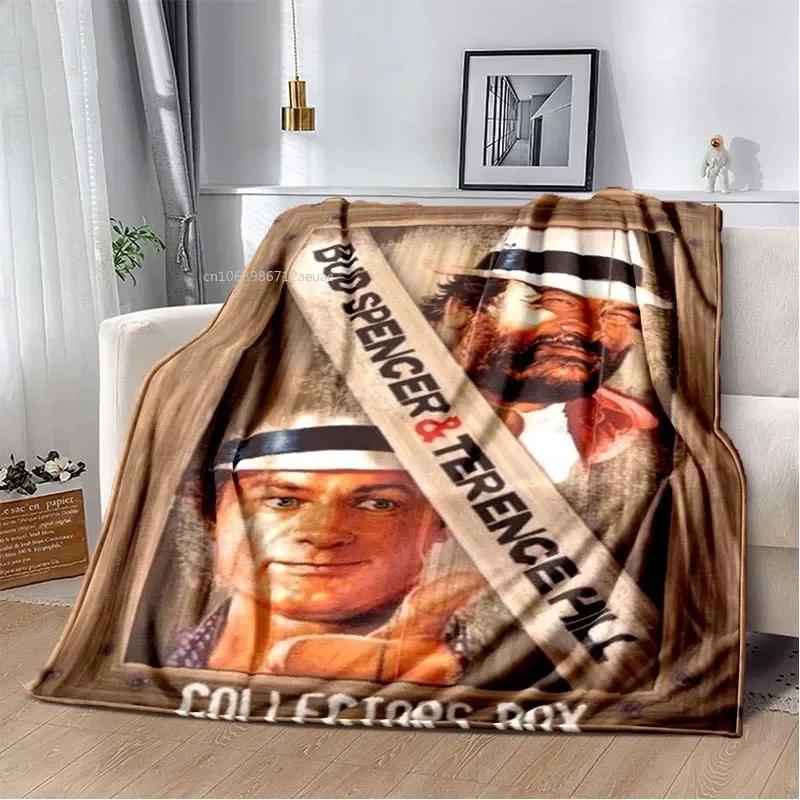 Graphics Baby Blanket Terence Hill and Bud Spencer Soft Home Bedroom Bed Office Cover Decor Comfortable Throw Blankets Kids