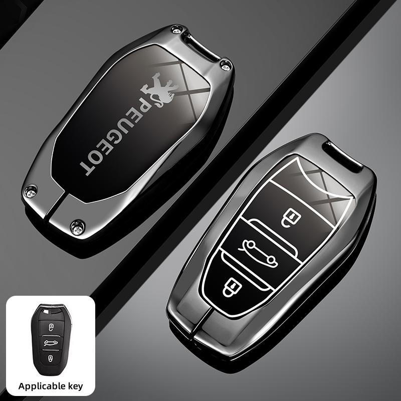 Zinc Alloy Car Smart Remote Key Case Bag Shell Holder Protection Fob For Peugeot 207 3008 208 308 2008 307 508 5008 407 301 206