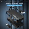 USB-хаб USB 3.0 на 4 порта Type-C, высокоскоростной, преобразователь кабеля данных, адаптер, поддержка нескольких систем, Plug and Play, USB-адаптер