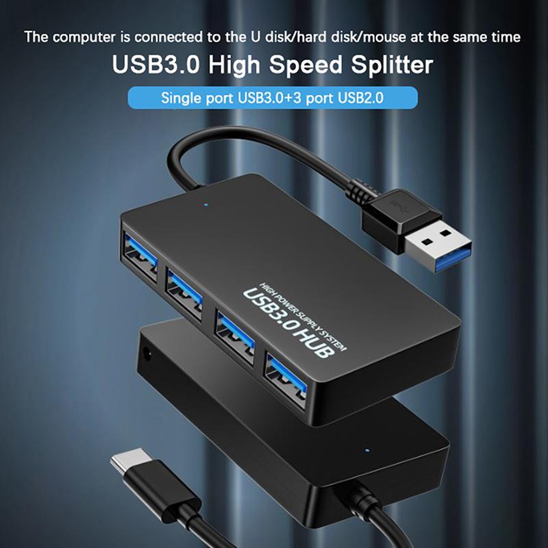 USB-хаб USB 3.0 4 порта Type-C хаб высокоскоростной кабель для передачи данных конвертер адаптер