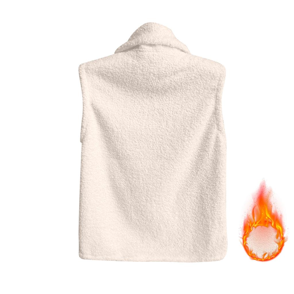 Fashionable Ladies Winter Temperament Lambswool Thickened Velvet Warm Vest