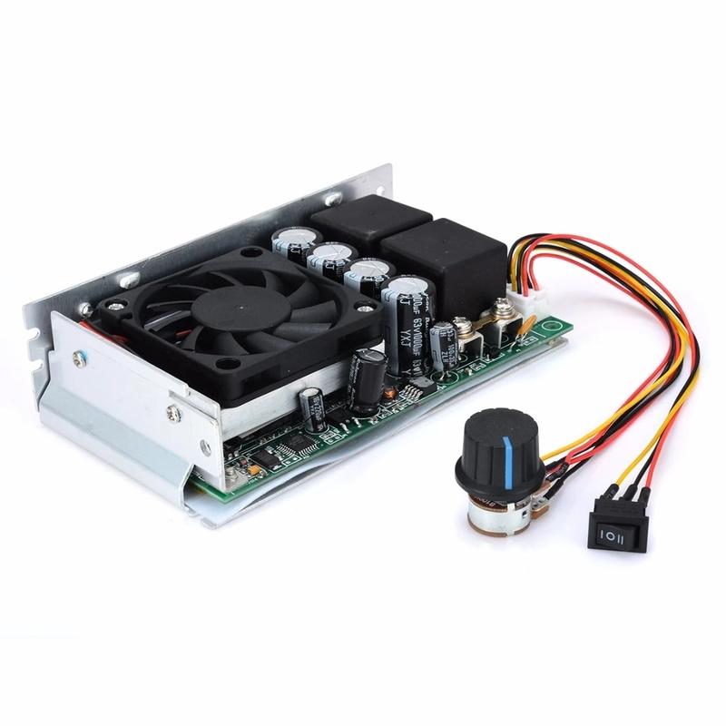 WO-DC 10-50V Регулятор скорости 100А 3000Вт Программируемый Реверсивный PWM Управление Скоростью Двигателя