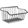 Silver Stainless Steel Kitchen Wall Hanging Storage Basket Spice Rack Fruit Vegetables Drainer Organizer Dish Tools Drying Shelf