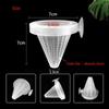 Plastic Aquarium Red Worm Feeding Tapered Hopper Basket Fish Tank Cone Accessories Conical Feeder