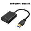 USB 2.0 To HDMI-Compatible Converter Graphic Adapter HD Projector 1080P Graphics Adapter Laptop O5F0
