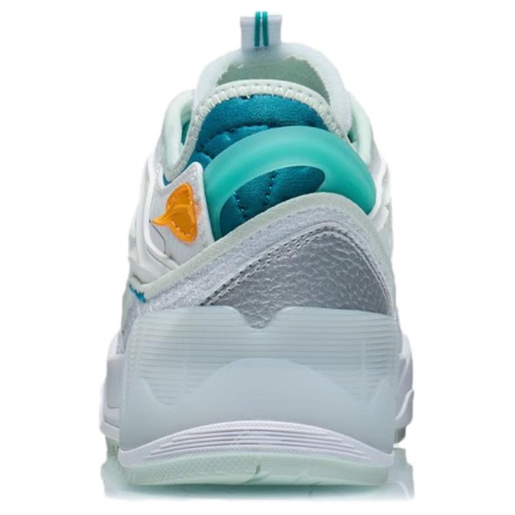 Li Ning CF Flash Star Comfortable Casual Shock Absorbing Lightweight Non-Slip Breathable Low-Top Sneakers Women Sneakers White Blue AGCR290-2