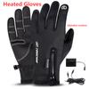 USB Electric Heating Gloves Anti-Slip Touch Screen Warm Gloves Winter Electric Heated Gloves Hand Warmer for Outdoor Cycling Ski