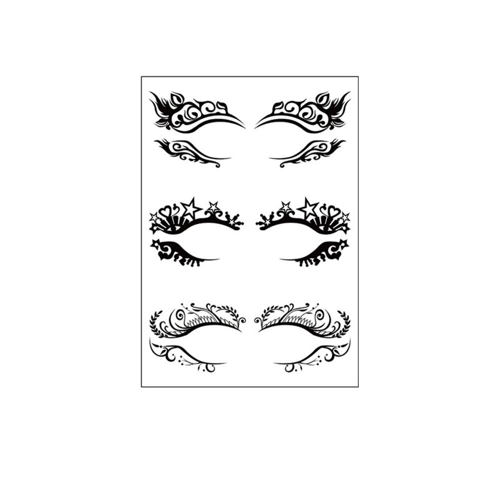 Наклейка для макияжа ресниц, водонепроницаемая наклейка для теней для век, татуировки на Хэллоуин