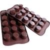 Webake Формы для конфет, Силиконовые формы для шоколада, Форма для выпечки желе, стаканчиков с арахисовым маслом и кето-жировых бомб, Набор из 2 шт.