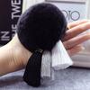 Cute Rabbit Fur Ball Keychain Tassel Pendant for Women Mobile Phone Case Car Ladies Bag Plush Pendant