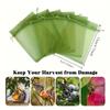 50pcs Reusable Fruit And Vegetable Protection Bags - 12x9cm  Drawstring Net Cover