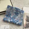 Floral Print Pattern Hair Scarf Double Sides Head Handkerchief Silk Scarf  Spring Summer Fall