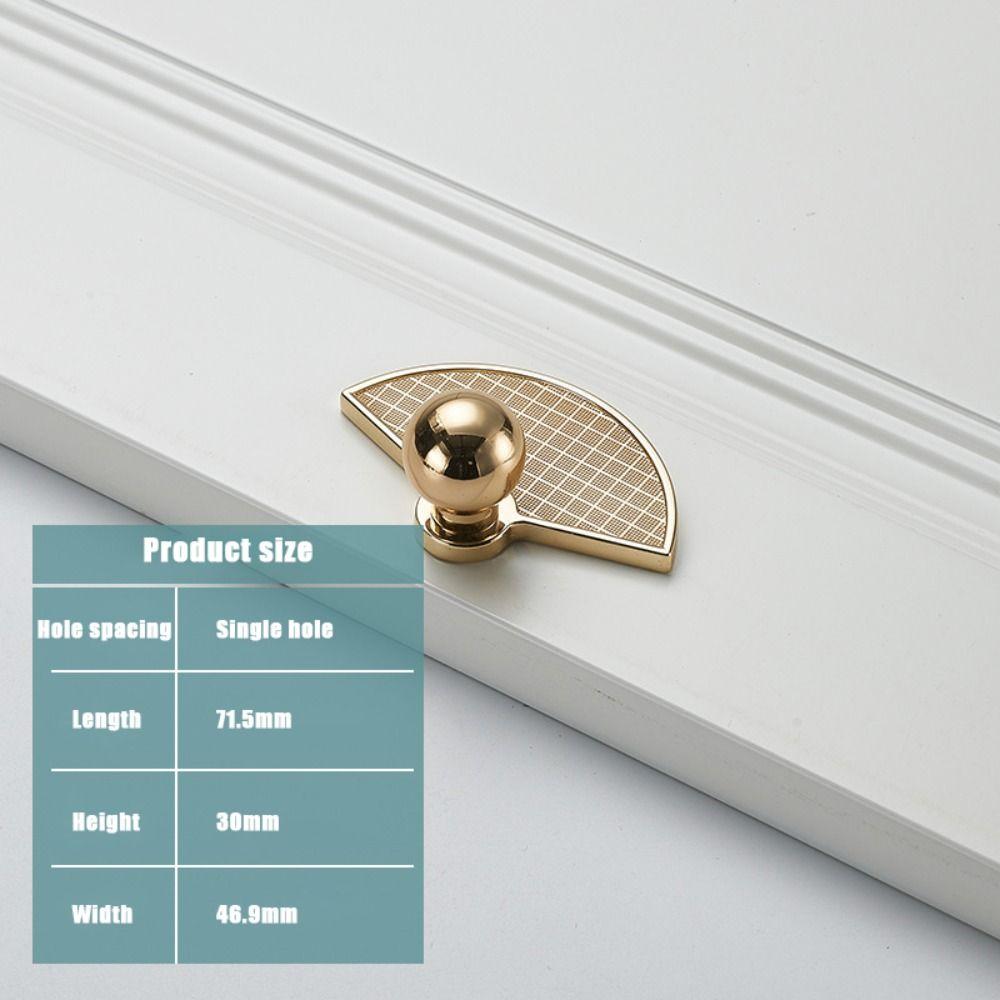 Ручки для ящиков с одним отверстием, веерообразные ручки для мебели, ручки для шкафов, украшения для шкафа