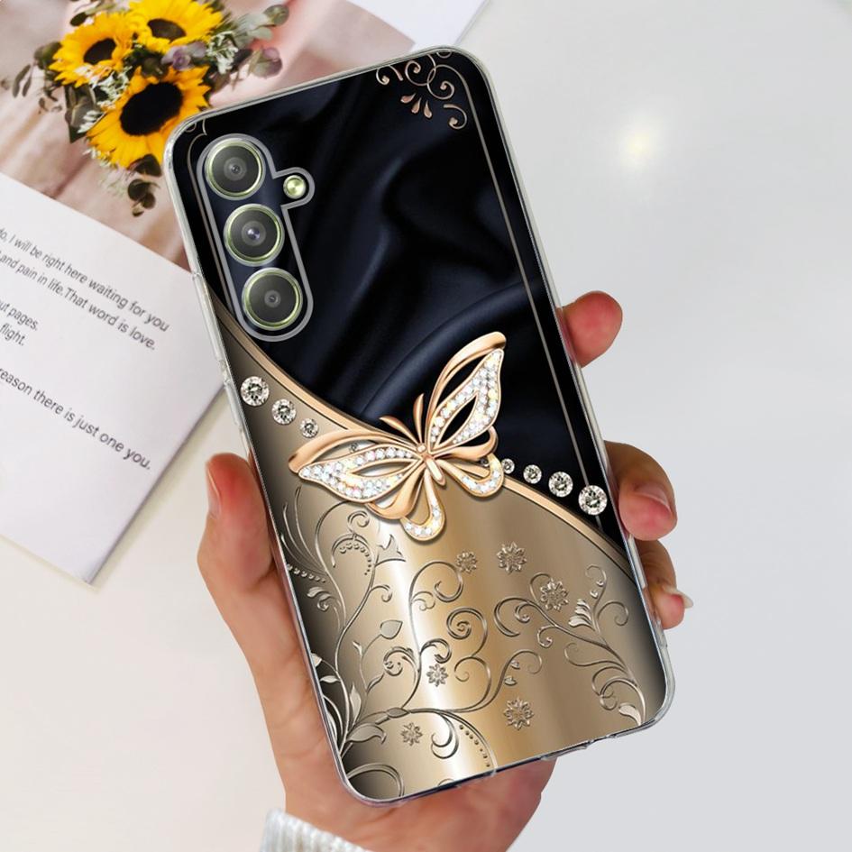 Чехол для Samsung Galaxy A54 A546B SM-A546B Милый Астронавт Прозрачный Силиконовый Мягкий Чехол для Телефона Для Samsung A54 5G A 54 GalaxyA54 Capa