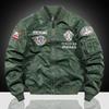 Men's Embroidered MA1 Flight Jacket - Spring/Autumn Baseball Collar Casual Outerwear