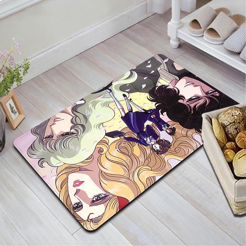 The Rose of Versailles Rug Floor Mat for Living Room or Bedroom Soft and Comfortable Carpet a Gift for Birthday and Holiday.DFF0925270