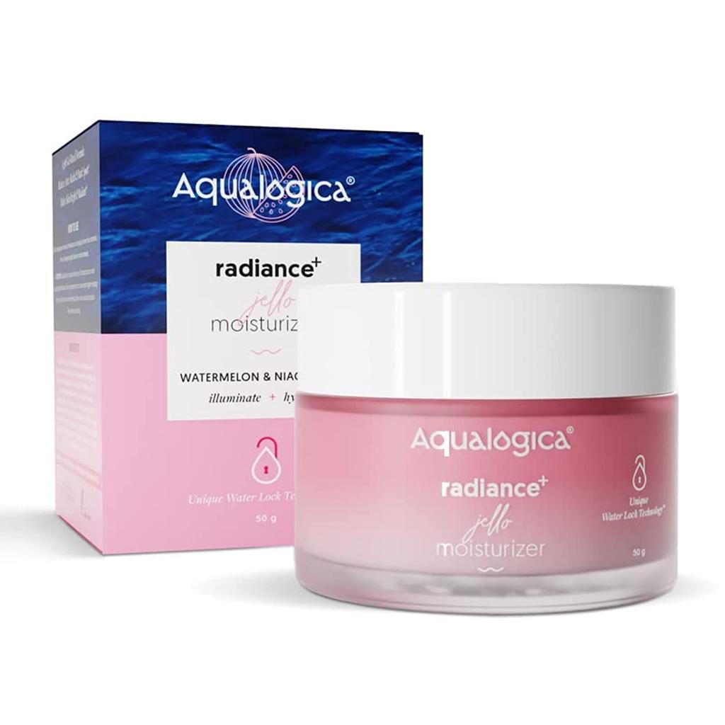 Aqualogica Radiance+ Jello Moisturizer Gel 50G Pack Of 1 For Bright Radiant Hydrated Skin
