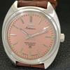 HAND-WINDING VINTAGE HMT KOHINOOR INDIAN MENS PINK COLOR DIAL WATCH A440994-4 HT-a440994