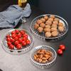 3pcs Crystal Fruit Snack Serving Tray Large Capacity Sweets Nut Serving Container Basket Exquisite Household Tea Snack Plate