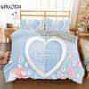 3D Love Heart Duvet Cover Microfiber Romantic Love Affection Theme Bedding Set King Full For Kids Teen Valentines Day Room Decor