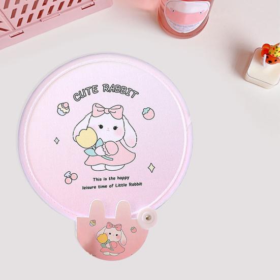 Красивый круглый подарок Colorfast Милый летний складной веер Дорожные принадлежности Ручной веер