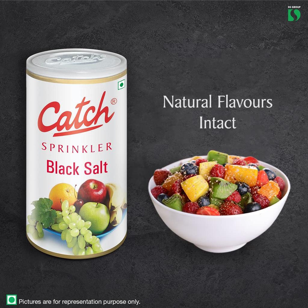 Catch Sprinkles Black Salt 200g Smart Tabletop Dispenser for Salads Fruits and Chaats Seasoning Enhancer