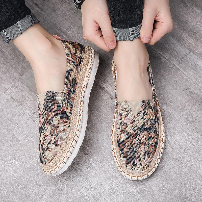 Модные летние новые классические мужские туфли с круглым носком, повседневные дышащие холщовые мокасины, мужские туфли на плоской подошве Fishmen, эспадрильи, Zapatos De Hombre