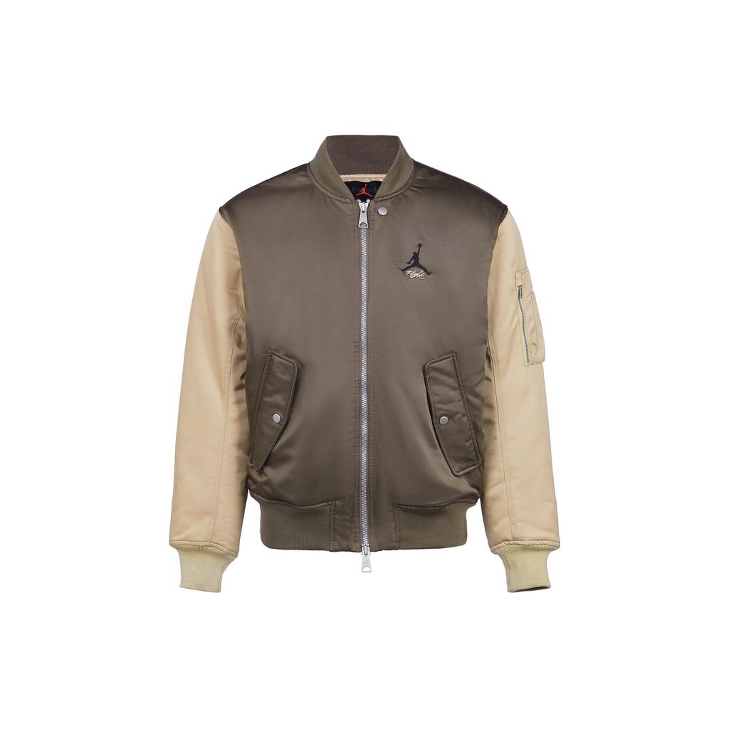 Jordan Jackets Men's Brown Baseball Collar Moderate Pilot DV7613-274