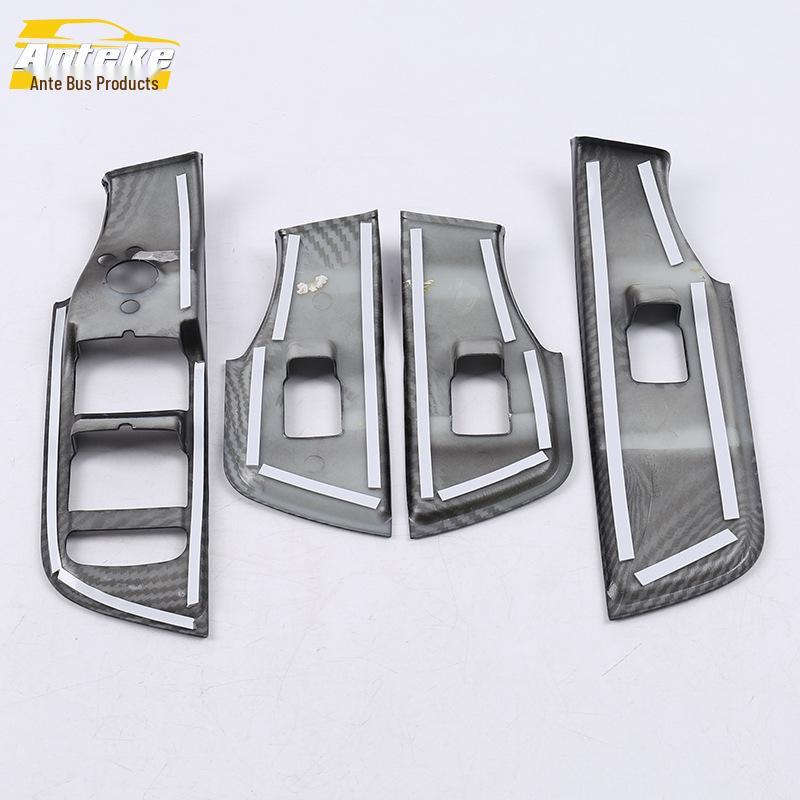 18 Q2L Glass Switch Decorative Frame: Car Door Window Armrest Button Decoration Patch