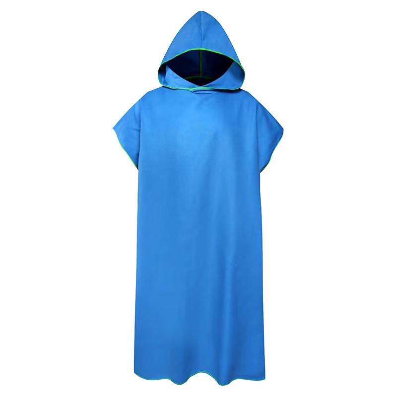 Changing bathrobe, swimming, quick drying cloak, surfing, diving, hooded bath towel, beach cape, windproof and warm