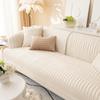 Autumn and Winter Light Luxury Plush Quilted Sofa Cushion Modern Simple Non-Slip Sofa Cushion Towel Cover