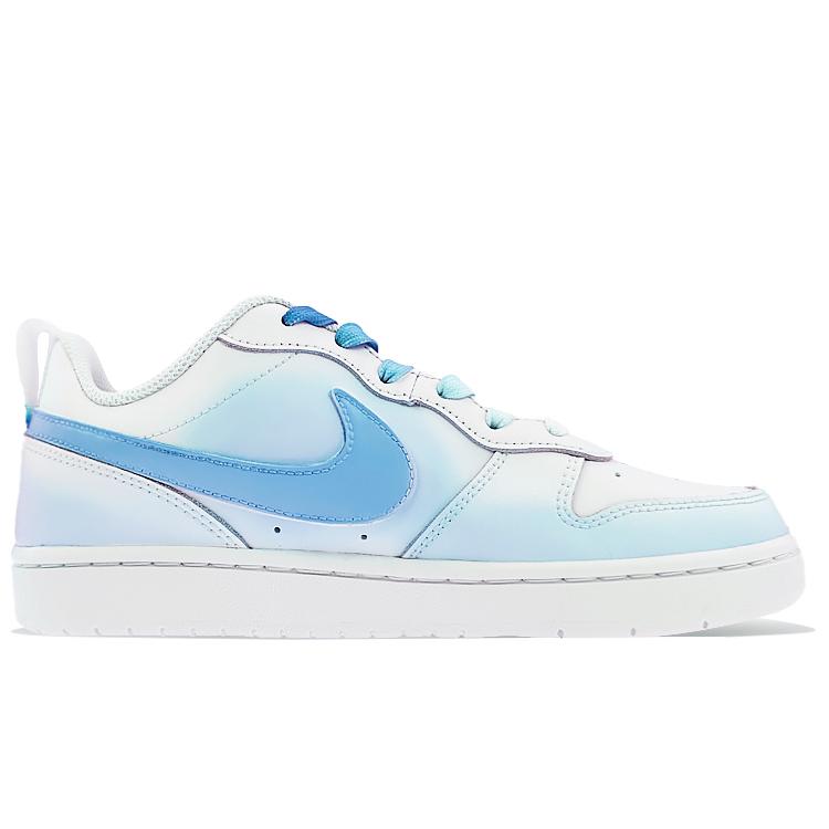 Nike Кеды для скейтбординга Court Borough Женские Низкие Белый/Синий BQ5448-100(Команда40-ГС)