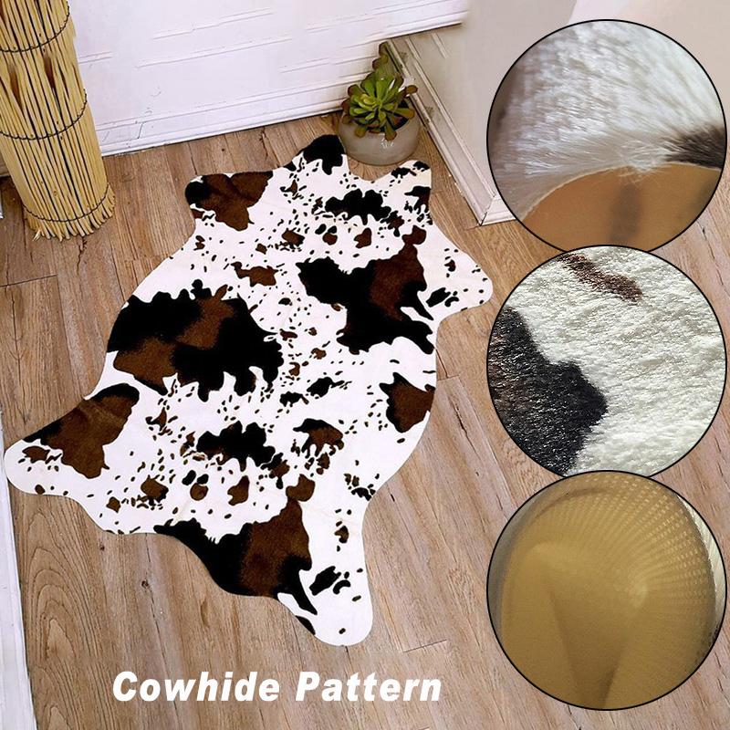 Creative Zebra Cow Pattern 3D Printed Carpets for Living Room Cute Animal Throw Rugs Anti-slip Floor Mats Room Doormat Area Rug