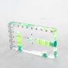 Acrylic Check Bubble Level Tool Pocket Mini Level Tool with 90°/180° Level Bubbles Construction Tool Magnetic Base
