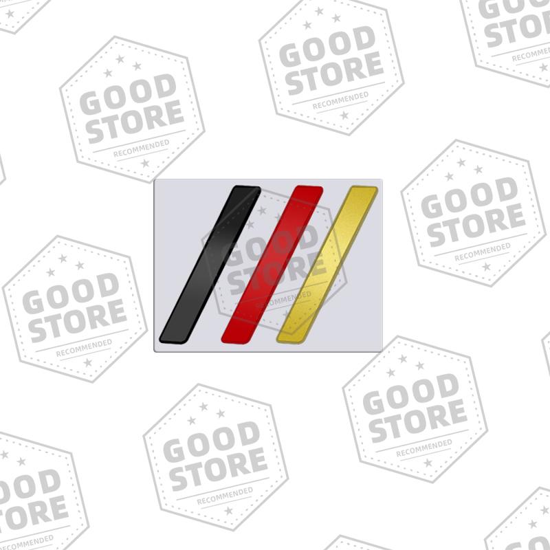Metal Car Body Italy Germany France Tricolor Decorative Strips Badge 3D Emblem Rear Trunk Sticker For Peugeot 107 208 2008 308